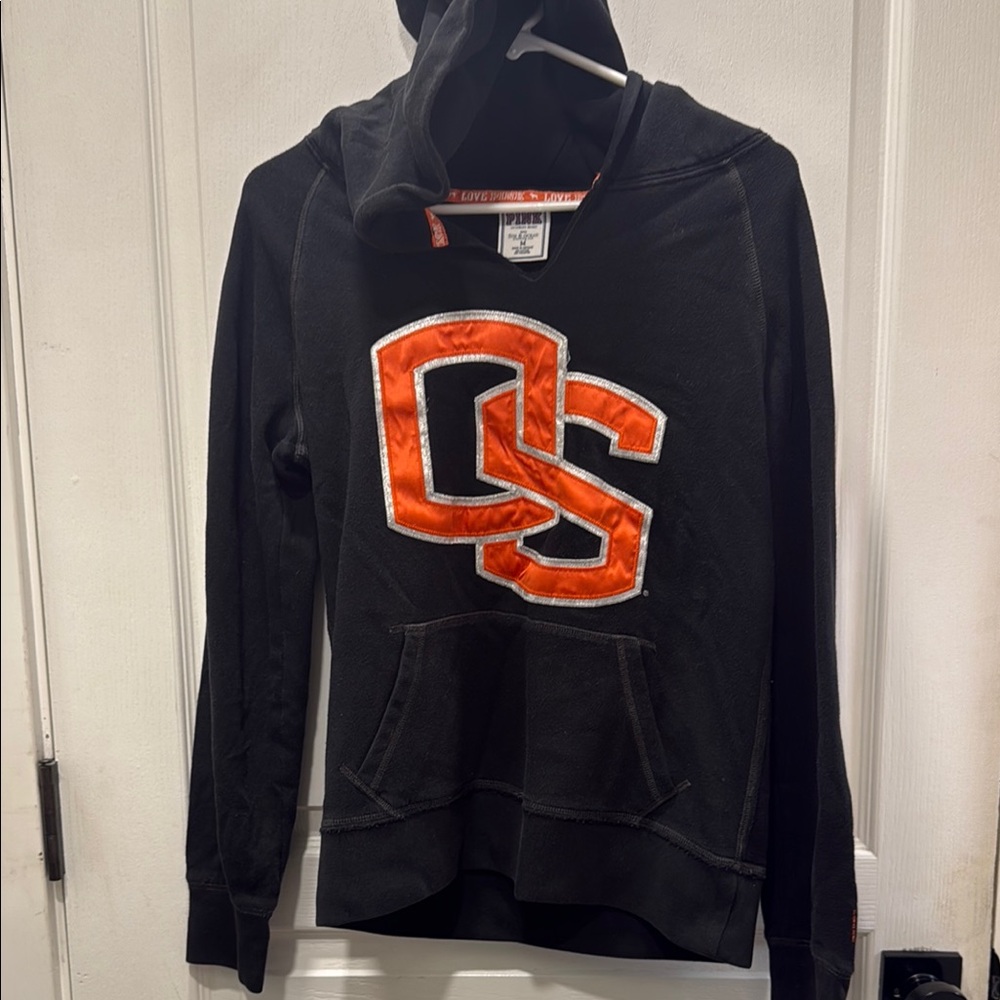 Vintage Pink Oregon State V-neck hoodie